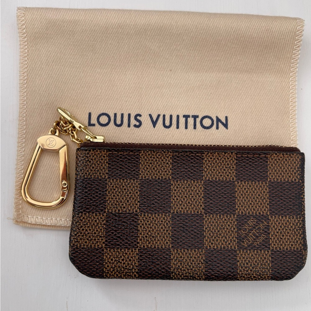 Louis Vuitton Brown and Gold Key Holder